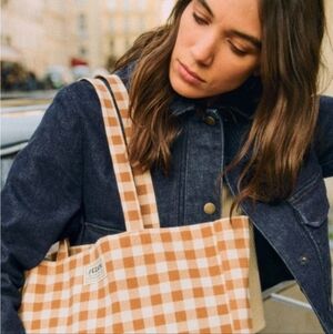 ✨NEW✨ SEZANE GINGHAM TOTE BAG